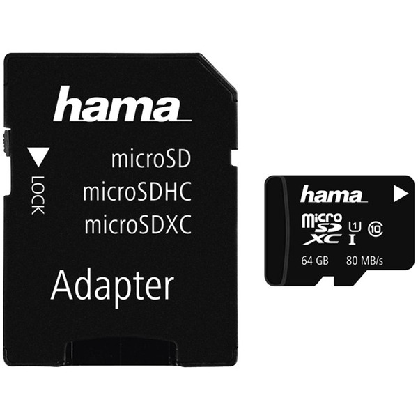 Карта памяти microSDHC Hama 124140 (64Гб)