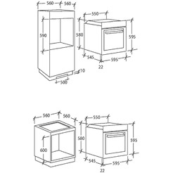 Встраиваемый духовой шкаф Candy FCP615NX/E