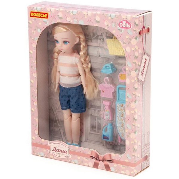 Кукла Полесье Даша дома + аксессуары (7 элементов) (в коробке №2) 2987
