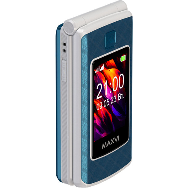 Кнопочный телефон Maxvi E28 (голубой)