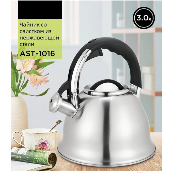 Чайник со свистком Astiat AST-1016