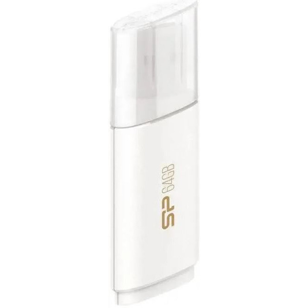 USB Flash Silicon-Power Blaze B06 White 64GB (SP064GBUF3B06V1W)