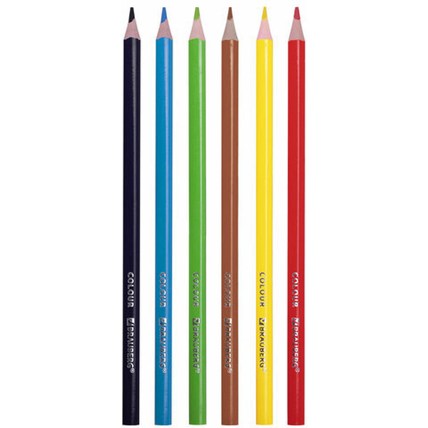 Набор цветных карандашей BRAUBERG 181660 (6 шт.)