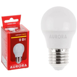 Лампа светодиодная AURORA G45 E27 9Вт 2700K (A200-019)