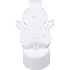 Фигура светодиодная на подставке "Снеговик с подарком 2D", RGB NEON-NIGHT