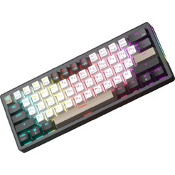 Клавиатура JEGG ZA61 White Black Brown (TNT Yellow)