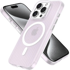 Задняя накладка CASE Translucent Strip Apple iPhone 15 Pro (белый)