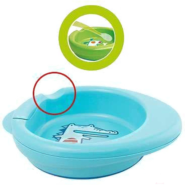 Термотарелка детская CHICCO Stay Warm, 6 мес+ 340624043 (голубой)