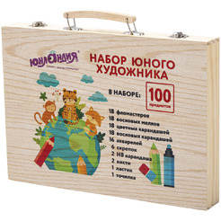 Набор для рисования Юнландия Набор юного художника. Animals 665675 (100пр)