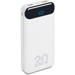 Внешний аккумулятор с дисплеем RIVACASE VA2580 (20000 mAh) белый