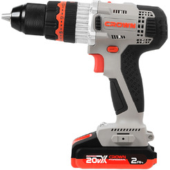 Шуруповерт Crown CT21075HMX-2 BMC (с 2-мя АКБ, кейс)