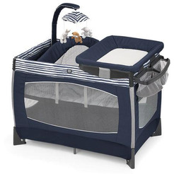 Детская кроватка-манеж Chicco LULLABY PLAYARD EQUINOX с шезлонгом