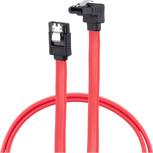 Кабель BURO BU-SATA-SATA-ANG-LOCK