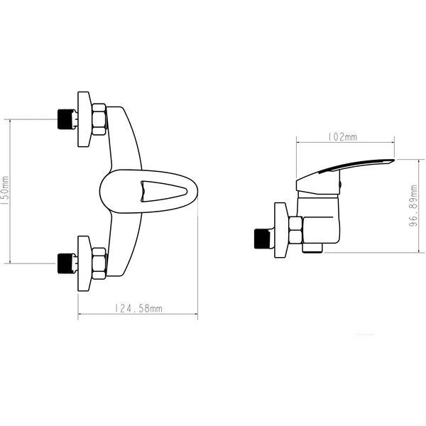 Смеситель для душа ECONOCE EC0262