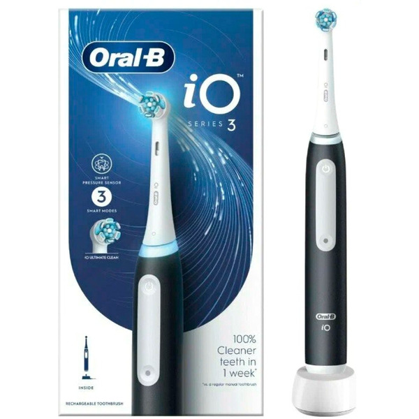 Электрическая зубная щетка BRAUN Oral-B iO 3 iOG3.1A6.0 (черный матовый)