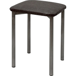 Табурет Модуль Усиленный 22 (серо-коричневый крок на хроме)