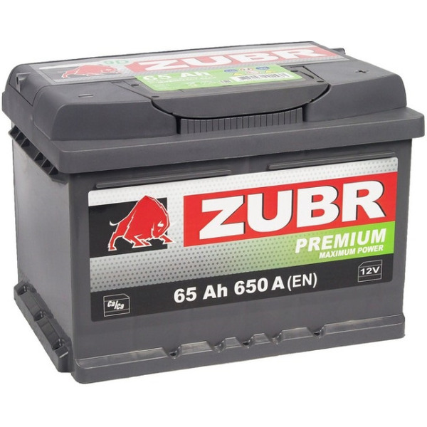 Автомобильный аккумулятор Zubr Premium R+ 65 А/ч ZU650P