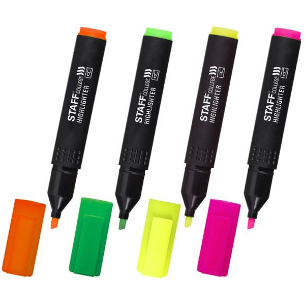 Набор текстовыделителей Staff College Stick 151501 (4 шт)