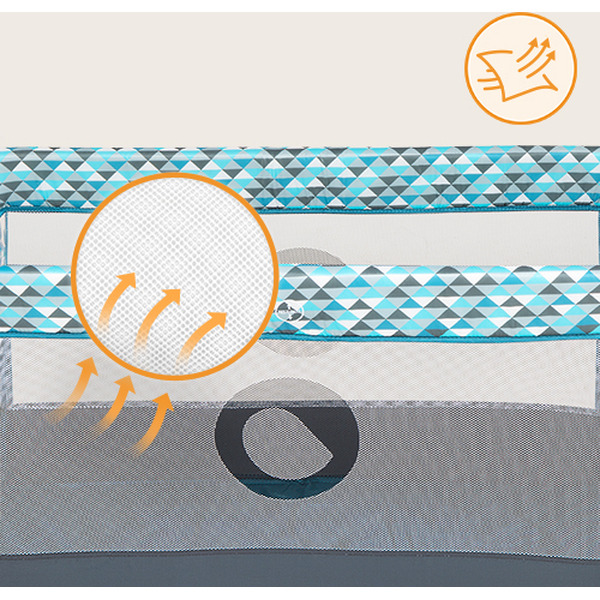 Кровать-манеж Lionelo Stefi (Green Turquoise)