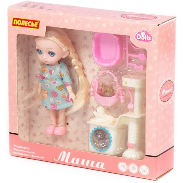 Кукла Полесье Маша в платье 03359
