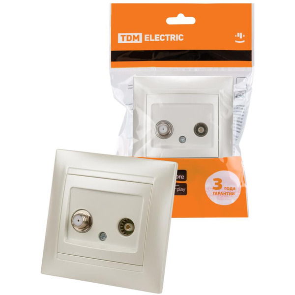 Розетка телевизионная TDM Electric Лама SQ1815-0820