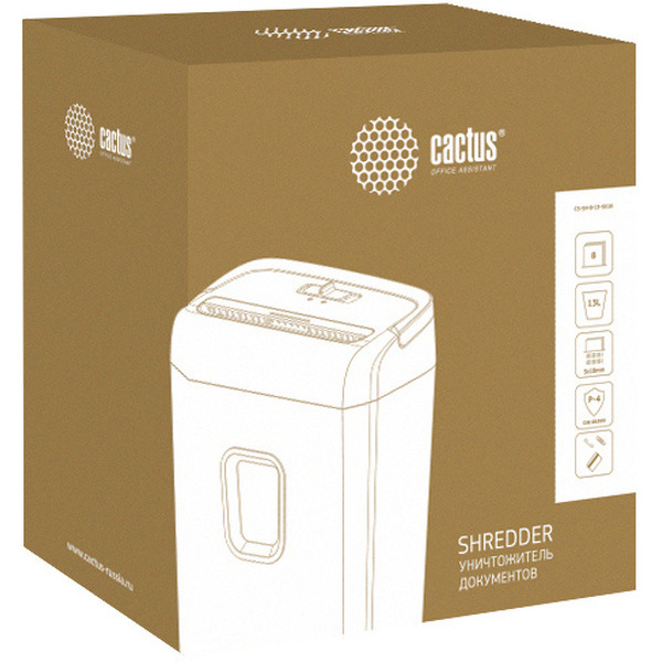 Шредер CACTUS CS-SH-8-13-5X18