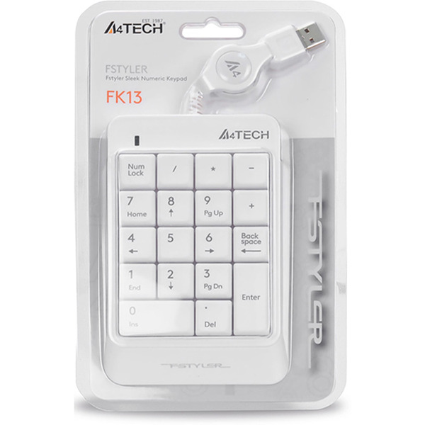 Цифровой блок A4Tech Fstyler FK13 (белый)