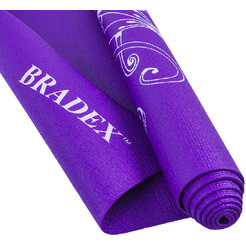 Коврик для йоги Bradex SF 0405 с рисунком ВИОЛЕТ