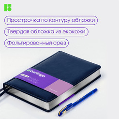 Ежедневник Berlingo Silver Pristine A5 / UD0_82503 (160л, синий)