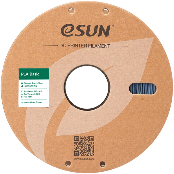 Пластиковая нить ESUN PLA-Basic 1,75 мм 1кг, grey (серый)