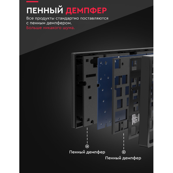 Клавиатура Royal Kludge RK84 RGB (черный, RK Red)