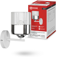 Светильник настенный под лампу IN HOME AURA TESO-WH-E27 (4690612058061)