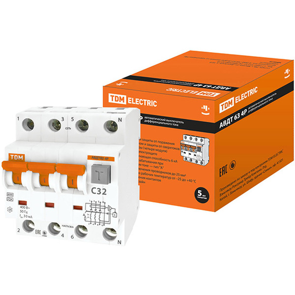 Дифференциальный автомат TDM SQ0202-0019