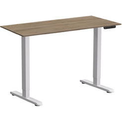 Стол подъемный WellDesk WDE Prime 130x67.5х1.8 (белый/дуб денвер трюфель)