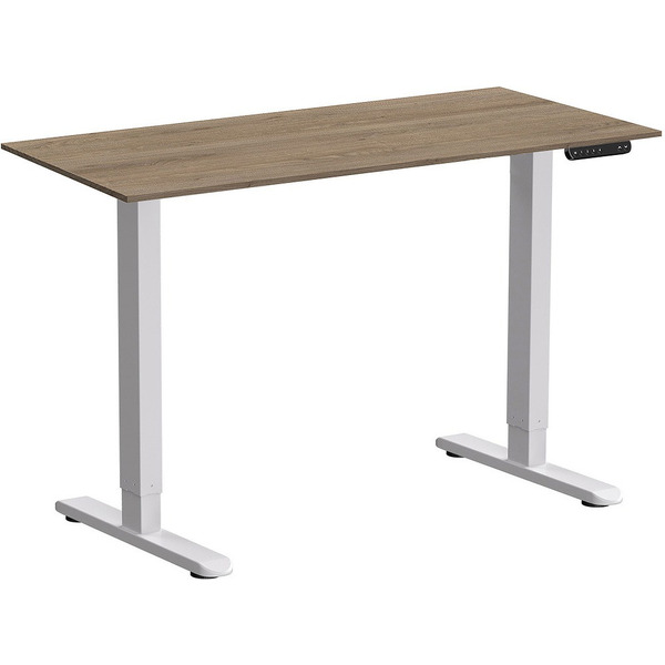 Стол подъемный WellDesk WDE Prime 130x67.5х1.8 (белый/дуб денвер трюфель)