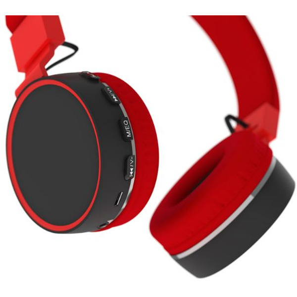 Наушники Ritmix RH-415BTH (красный/черный)