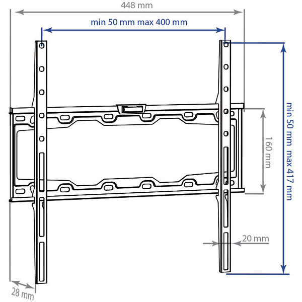 Кронштейн Kromax ELEMENT-3 (черный)