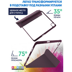 Чехол-книга BINGO Tablet для Apple iPad Pro 13 2024 (бордовый)