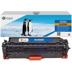 Картридж лазерный G&G GG-CC533A пурпурный (2800стр.) для HP CLJ CP2020/CP2025/CM2320 MFP
