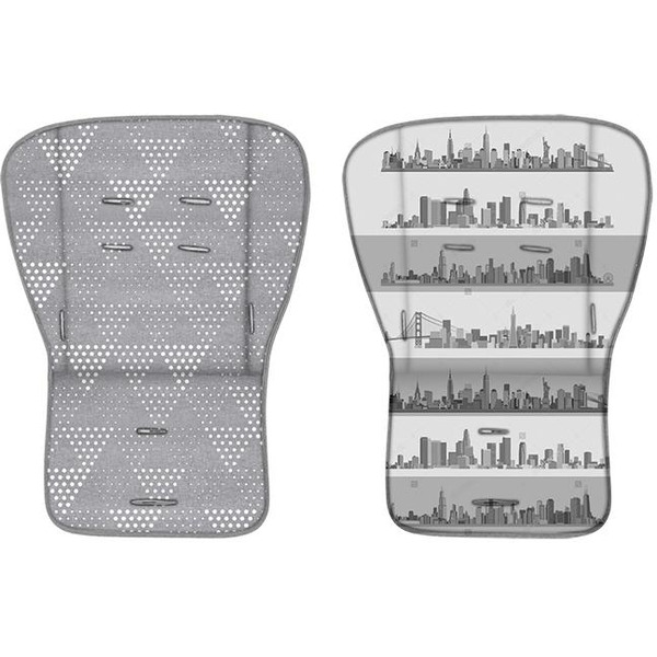 Коляска прогулочная «книга» Lorelli Combi S700 + Footcover 2017 Green&Grey Cities (10020941748)