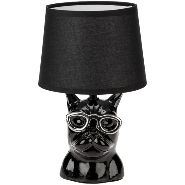 Светильник декоративный настольный REXANT 603-1016 МОБИ "Бульдог" Е14, 40Вт, черный