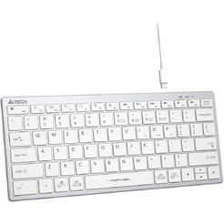 Клавиатура A4Tech Fstyler FBX51C (серебристый/белый)