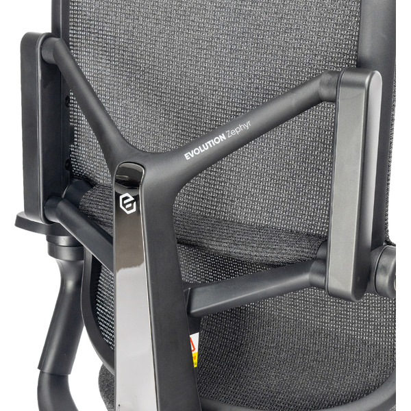 Кресло компьютерное EVOLUTION Zephyr FABRIC Black