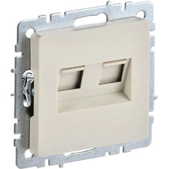 Розетка компьютерная IEK Brite РК/Т12-БрКр