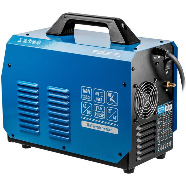 Инверторный аппарат аргонодуговой сварки SOLARIS TIG-225P