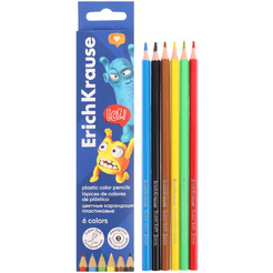 Набор цветных карандашей Erich Krause Jolly Friends 61797 (6 шт)