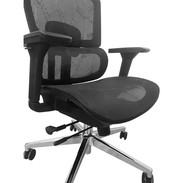 Кресло офисное SITUP GARFILD LUX BLACK chrome (сетка армированная Black/ Black)
