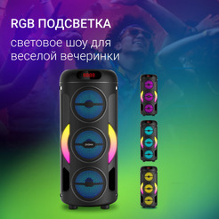 Минисистема Digma D-MC1721 (черный)