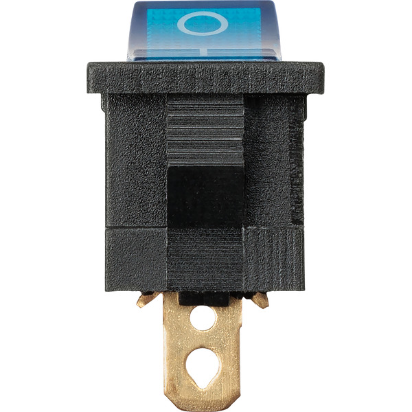 Выключатель клавишный TDM KCD1-101N 12В AC/DC синий SQ0746-0132