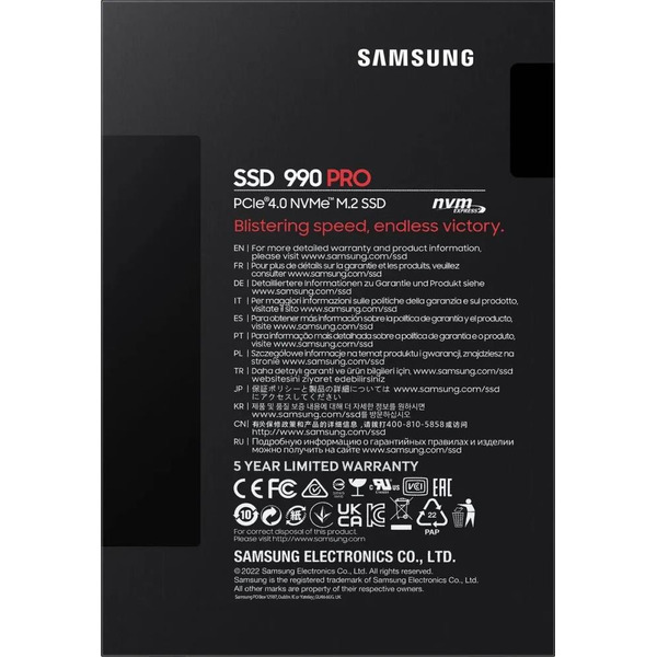 SSD Samsung 990 Pro 4TB MZ-V9P4T0BW